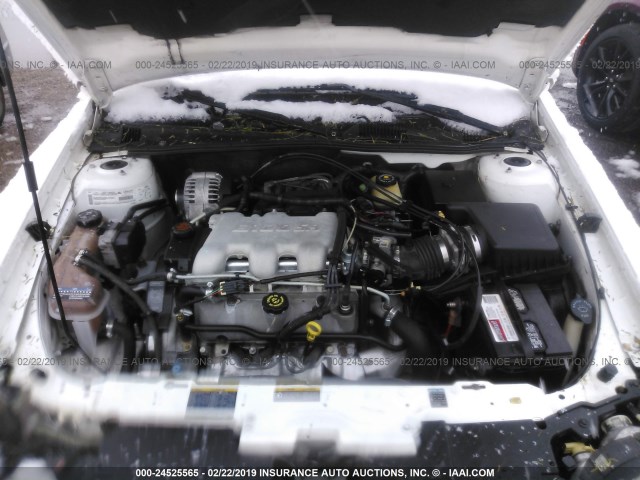 1G1NE52J916111695 - 2001 CHEVROLET MALIBU LS WHITE photo 10