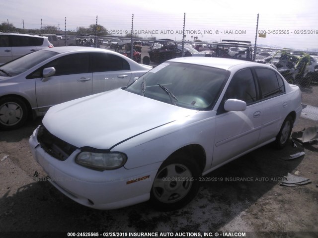 1G1NE52J916111695 - 2001 CHEVROLET MALIBU LS WHITE photo 2