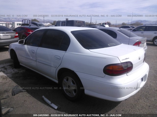 1G1NE52J916111695 - 2001 CHEVROLET MALIBU LS WHITE photo 3