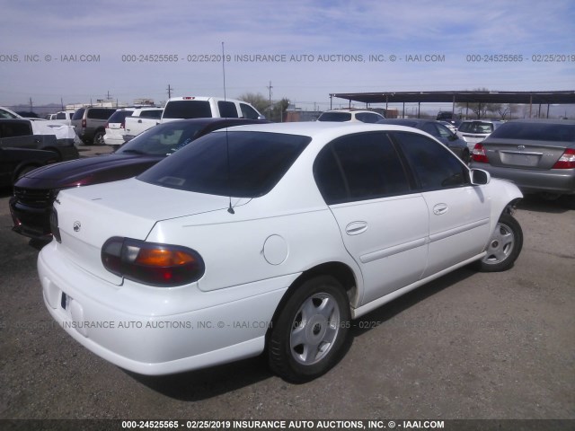 1G1NE52J916111695 - 2001 CHEVROLET MALIBU LS WHITE photo 4
