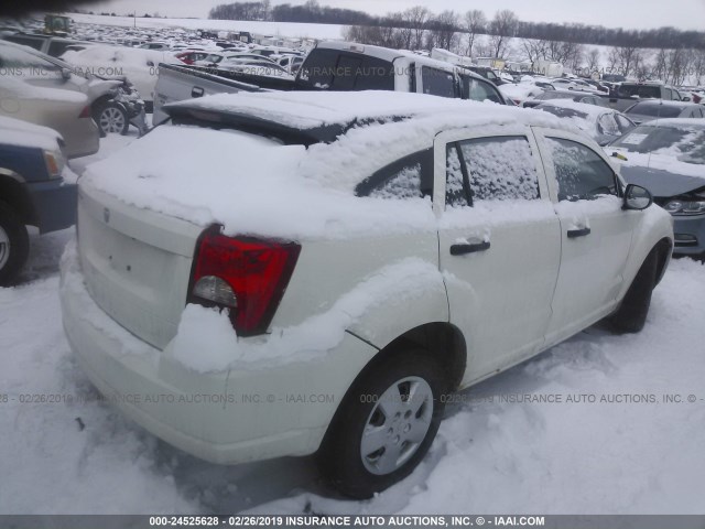 1B3HB28B07D381769 - 2007 DODGE CALIBER WHITE photo 4