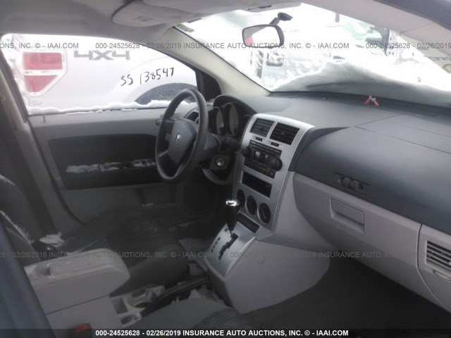 1B3HB28B07D381769 - 2007 DODGE CALIBER WHITE photo 5