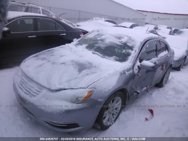 1C3CCBAB7DN669931 - 2013 CHRYSLER 200 LX GRAY photo 2