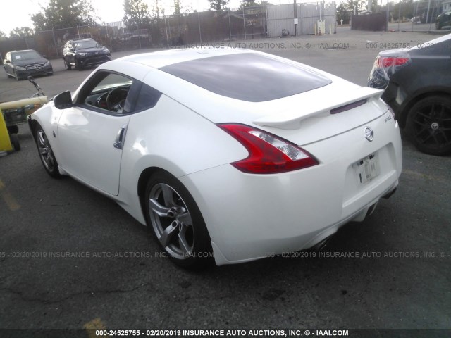 JN1AZ44E19M410984 - 2009 NISSAN 370Z WHITE photo 3