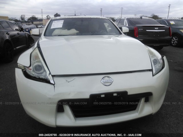 JN1AZ44E19M410984 - 2009 NISSAN 370Z WHITE photo 6