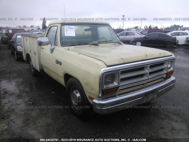 1B6KE36Z9KS204924 - 1989 DODGE D-SERIES D300/D350 TAN photo 1