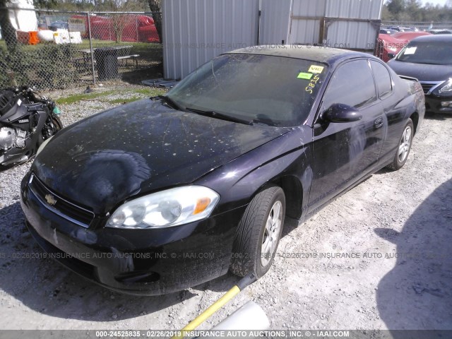 2G1WJ15K979418475 - 2007 CHEVROLET MONTE CARLO LS PURPLE photo 2