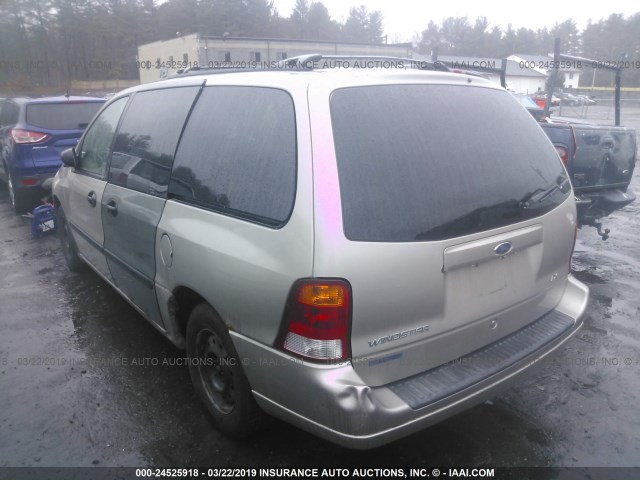 2FMZA51412BA83521 - 2002 FORD WINDSTAR LX TAN photo 3