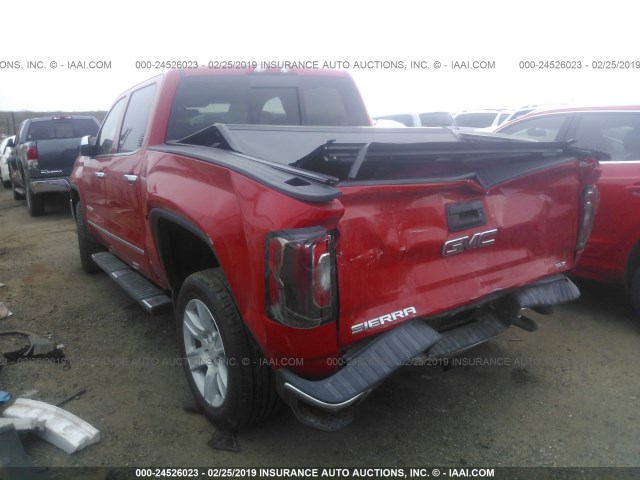 3GTU2NEC0GG208607 - 2016 GMC SIERRA K1500 SLT RED photo 3