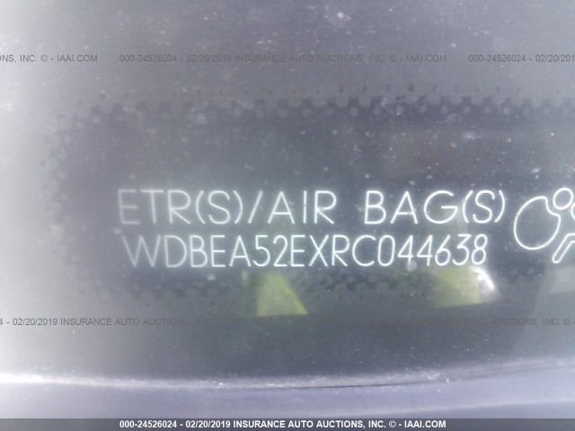 WDBEA52EXRC044638 - 1994 MERCEDES-BENZ E 320 BLACK photo 9