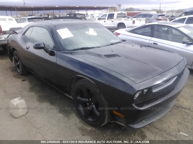 2C3CDYAG5EH224917 - 2014 DODGE CHALLENGER SXT BLACK photo 1