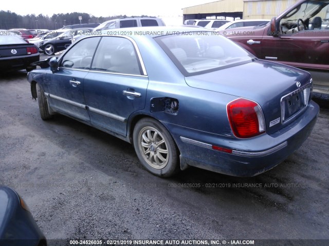 KMHFU45E25A411536 - 2005 HYUNDAI XG 350 BLUE photo 3