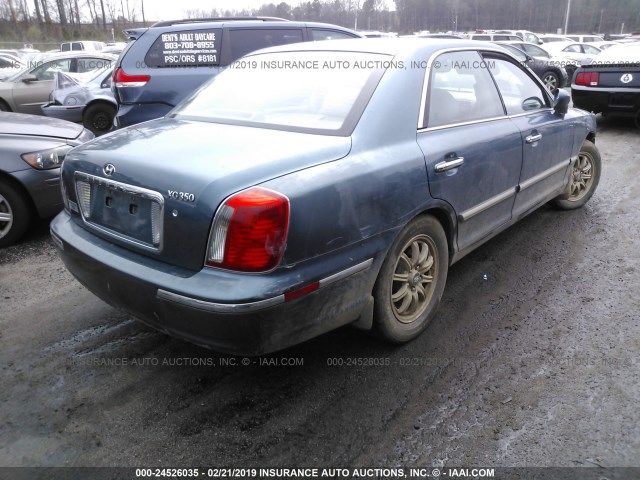 KMHFU45E25A411536 - 2005 HYUNDAI XG 350 BLUE photo 4