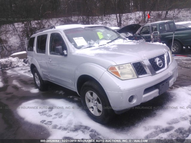 5N1AR18W35C741219 - 2005 NISSAN PATHFINDER LE/SE/XE SILVER photo 1