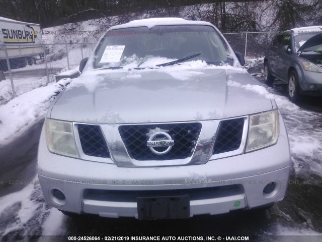 5N1AR18W35C741219 - 2005 NISSAN PATHFINDER LE/SE/XE SILVER photo 6