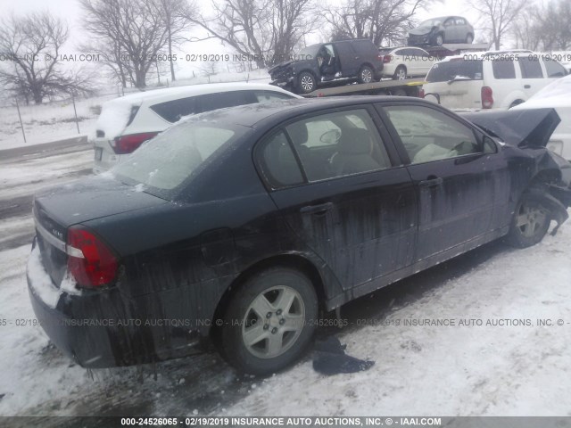 1G1ZT52805F316641 - 2005 CHEVROLET MALIBU LS BLUE photo 4