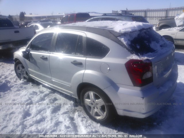 1B3HB48B17D509559 - 2007 DODGE CALIBER SXT SILVER photo 3