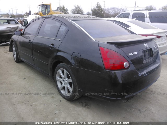 1N4BA41E17C828659 - 2007 NISSAN MAXIMA SE/SL BLACK photo 3