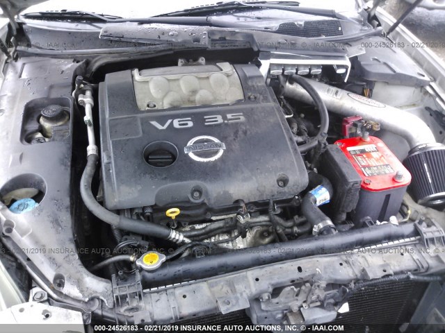 1N4BA41E76C823769 - 2006 NISSAN MAXIMA SE/SL SILVER photo 10