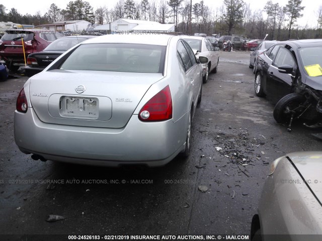 1N4BA41E76C823769 - 2006 NISSAN MAXIMA SE/SL SILVER photo 4