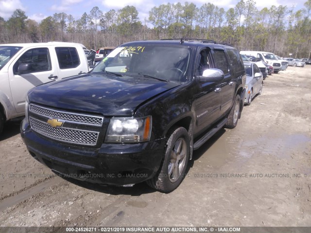 1GNSCHE01DR353377 - 2013 CHEVROLET SUBURBAN C1500  LS BLACK photo 2