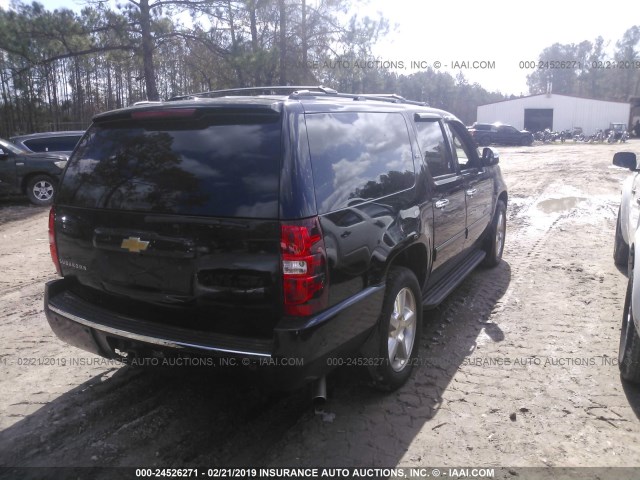 1GNSCHE01DR353377 - 2013 CHEVROLET SUBURBAN C1500  LS BLACK photo 4