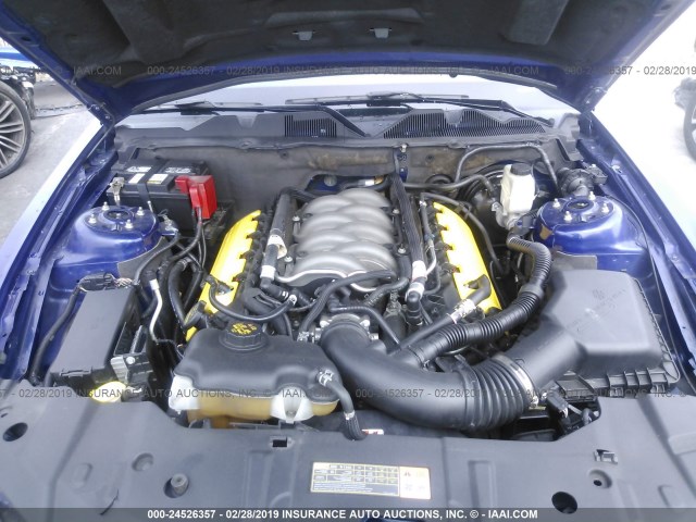 1ZVBP8CF1E5207913 - 2014 FORD MUSTANG GT BLUE photo 10