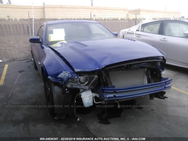 1ZVBP8CF1E5207913 - 2014 FORD MUSTANG GT BLUE photo 6