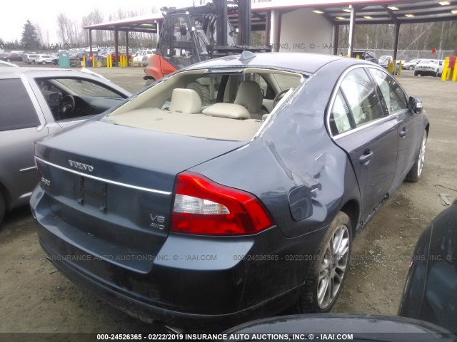 YV1AH852571034391 - 2007 VOLVO S80 V8 BLUE photo 4