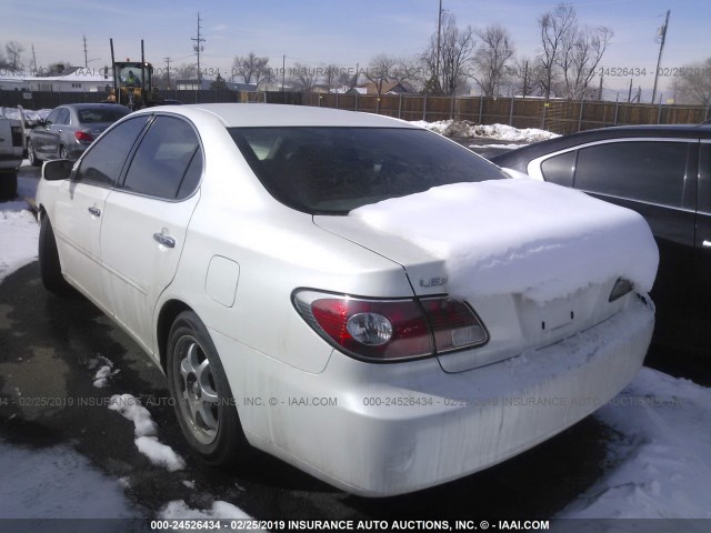 JTHBF30G436001450 - 2003 LEXUS ES 300 WHITE photo 3