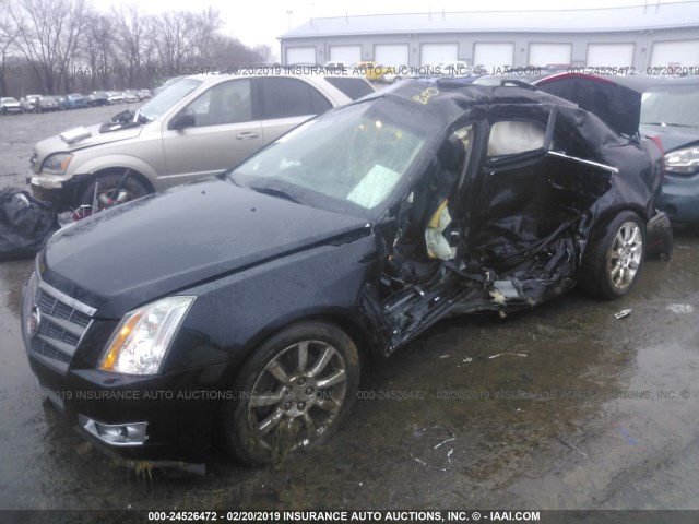 1G6DT57V780145879 - 2008 CADILLAC CTS HI FEATURE V6 BLACK photo 2