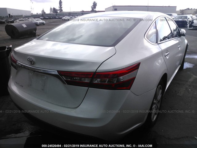 4T1BK1EB9EU088366 - 2014 TOYOTA AVALON PREMIUM/TOURING/LIMITED WHITE photo 4