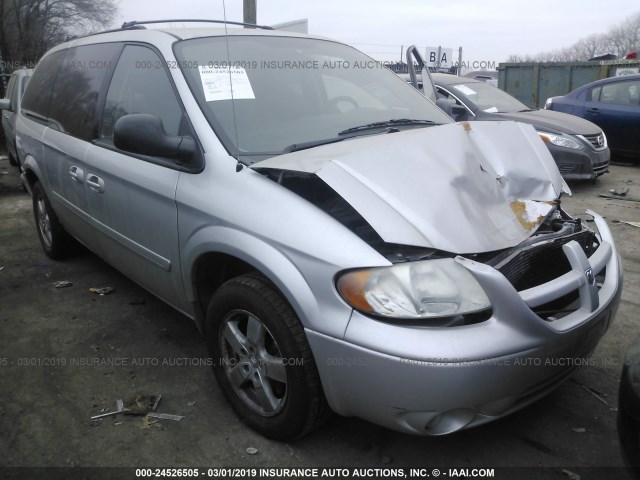 2D4GP44L06R727050 - 2006 DODGE GRAND CARAVAN SXT SILVER photo 1