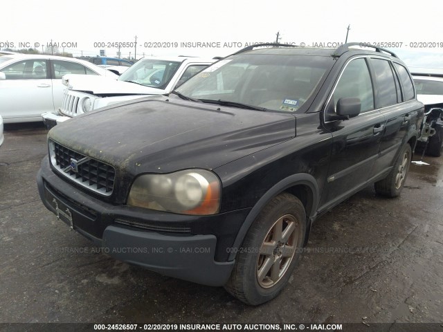 YV4CZ592561259345 - 2006 VOLVO XC90 BLACK photo 2