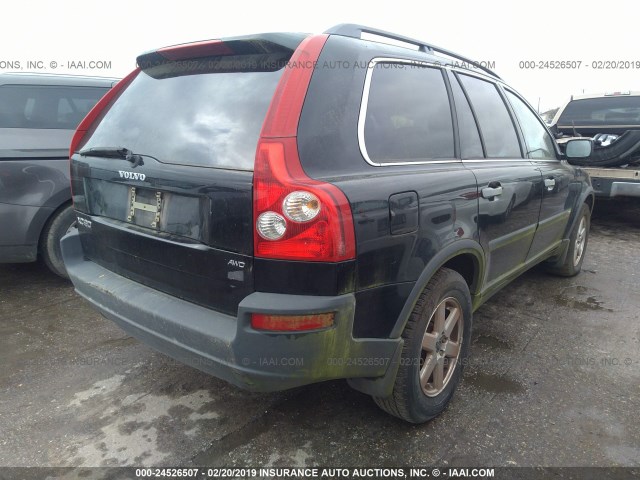 YV4CZ592561259345 - 2006 VOLVO XC90 BLACK photo 4