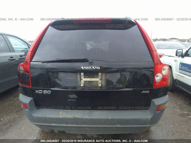 YV4CZ592561259345 - 2006 VOLVO XC90 BLACK photo 6