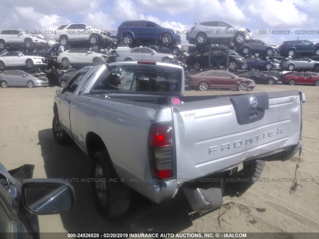 1N6DD26SXYC306320 - 2000 NISSAN FRONTIER KING CAB XE SILVER photo 3