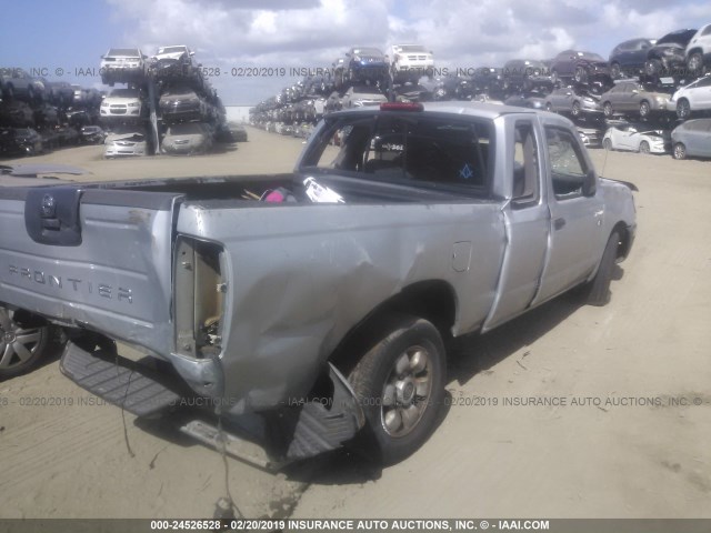 1N6DD26SXYC306320 - 2000 NISSAN FRONTIER KING CAB XE SILVER photo 4