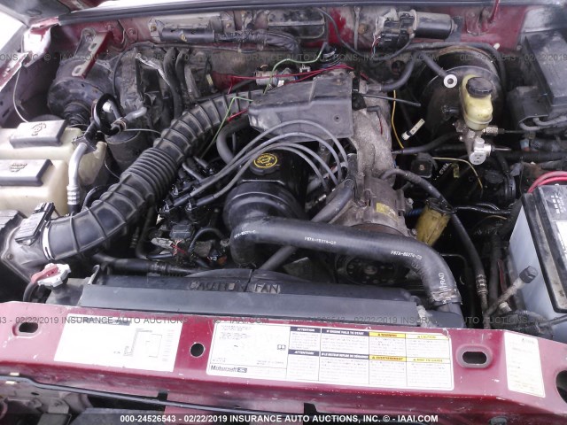 4F4YR12C3WTM40279 - 1998 MAZDA B2500 WHITE photo 10