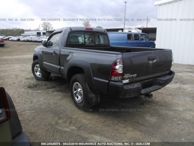 5TFPX4EN9BX001230 - 2011 TOYOTA TACOMA GRAY photo 3