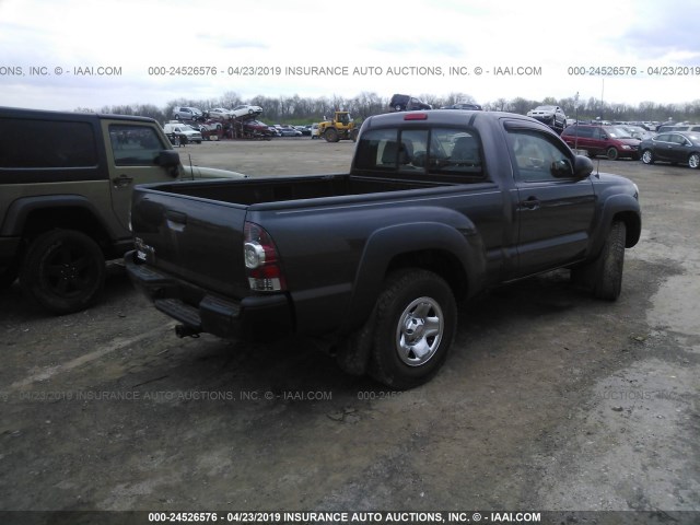 5TFPX4EN9BX001230 - 2011 TOYOTA TACOMA GRAY photo 4