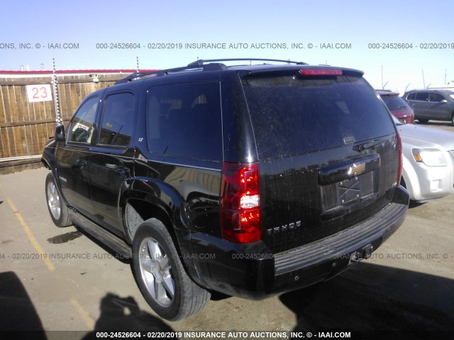 1GNFK23059R153159 - 2009 CHEVROLET TAHOE K1500 LT BLACK photo 3