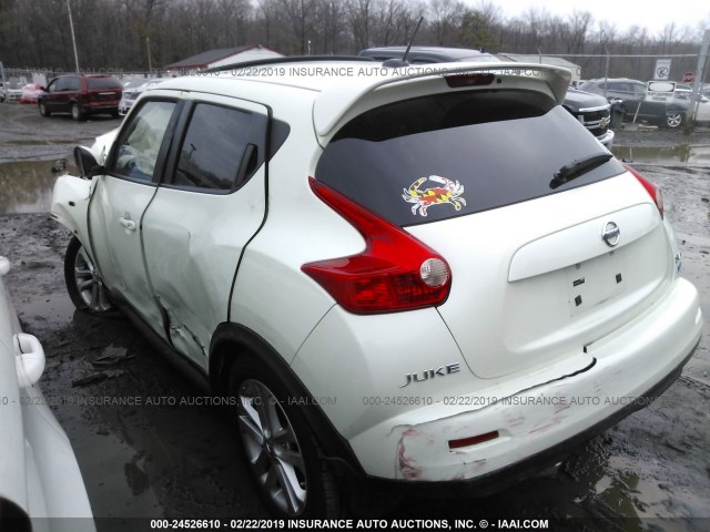 JN8AF5MV0CT113945 - 2012 NISSAN JUKE S/SV/SL WHITE photo 3