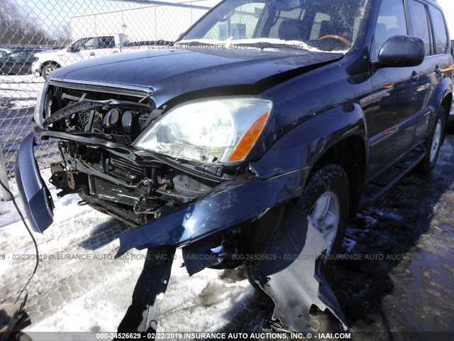 JTJBT20X440039637 - 2004 LEXUS GX 470 BLUE photo 6