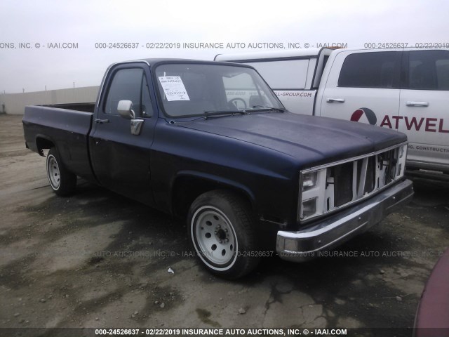 1GCDR14K0HS175678 - 1987 CHEVROLET R10 BLUE photo 1