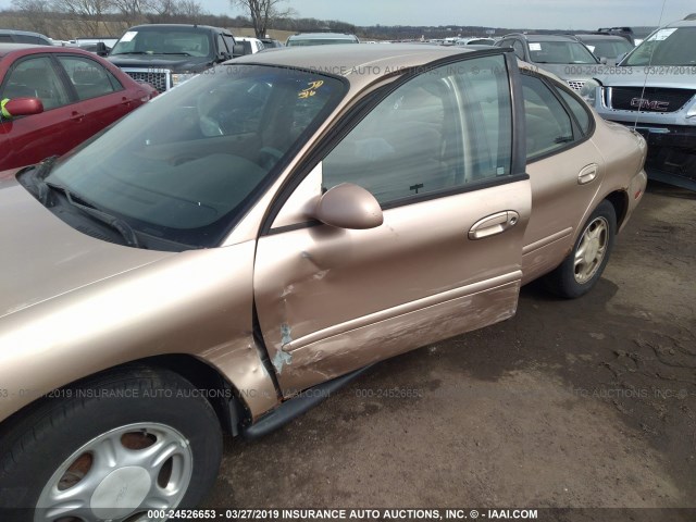 1FALP52U7TG211638 - 1996 FORD TAURUS GL GOLD photo 6