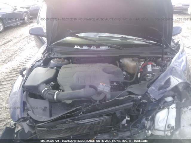 1G1ZC5EB9AF312430 - 2010 CHEVROLET MALIBU 1LT BLUE photo 10