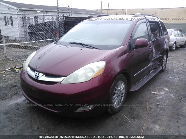 5TDZK22C97S061861 - 2007 TOYOTA SIENNA XLE/XLE LIMITED MAROON photo 6