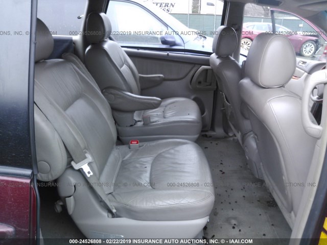 5TDZK22C97S061861 - 2007 TOYOTA SIENNA XLE/XLE LIMITED MAROON photo 8