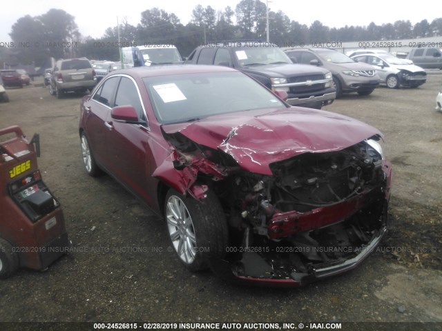 1G6AE5SX5D0137344 - 2013 CADILLAC ATS PREMIUM RED photo 1